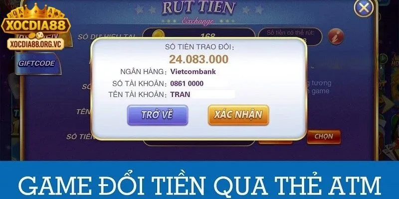 Giới thiệu chung về dịch vụ đổi thưởng atm tại xocdia88